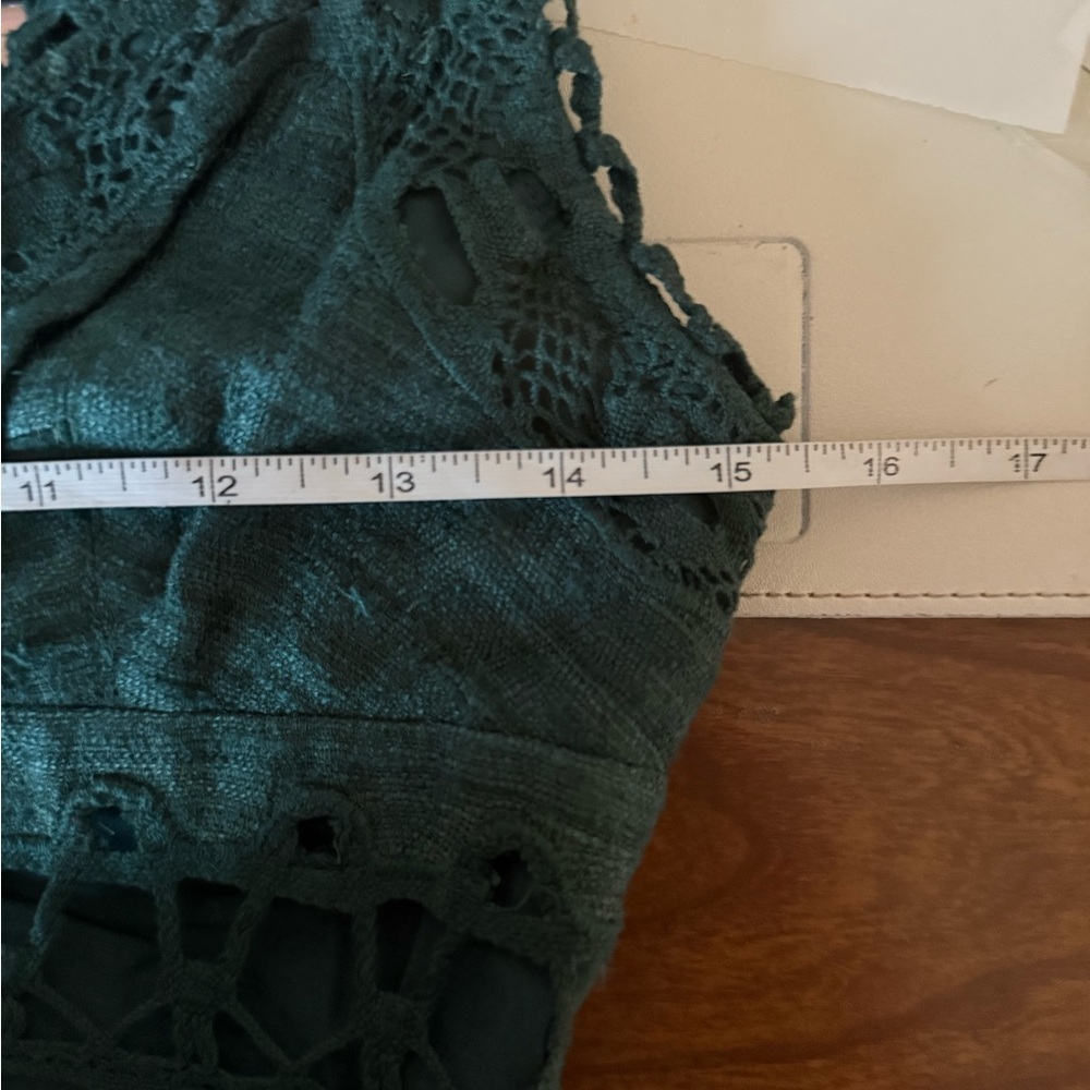 Ulla Johnson Shivani Crochet Midi Dress Size 0 | Khadi Cotton Silk | Boho Lace - Picture 9 of 9